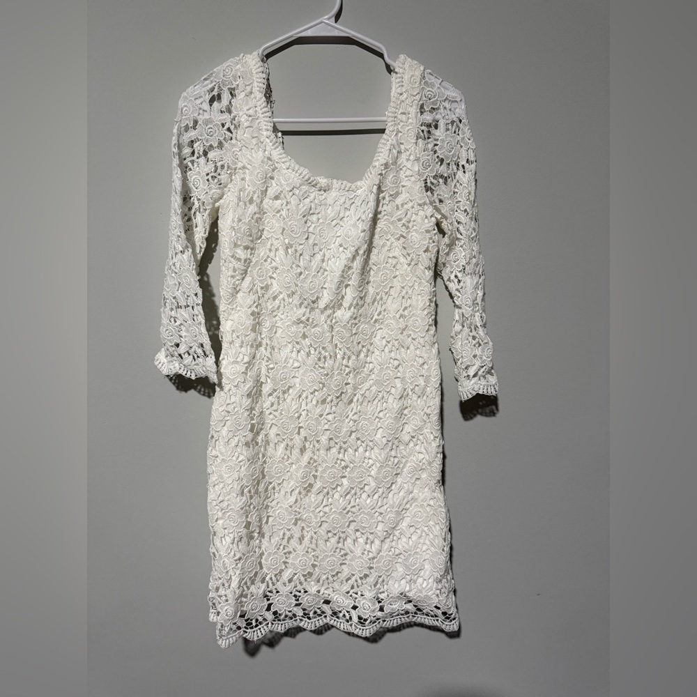 White House Black Market Lace Dress- 8
